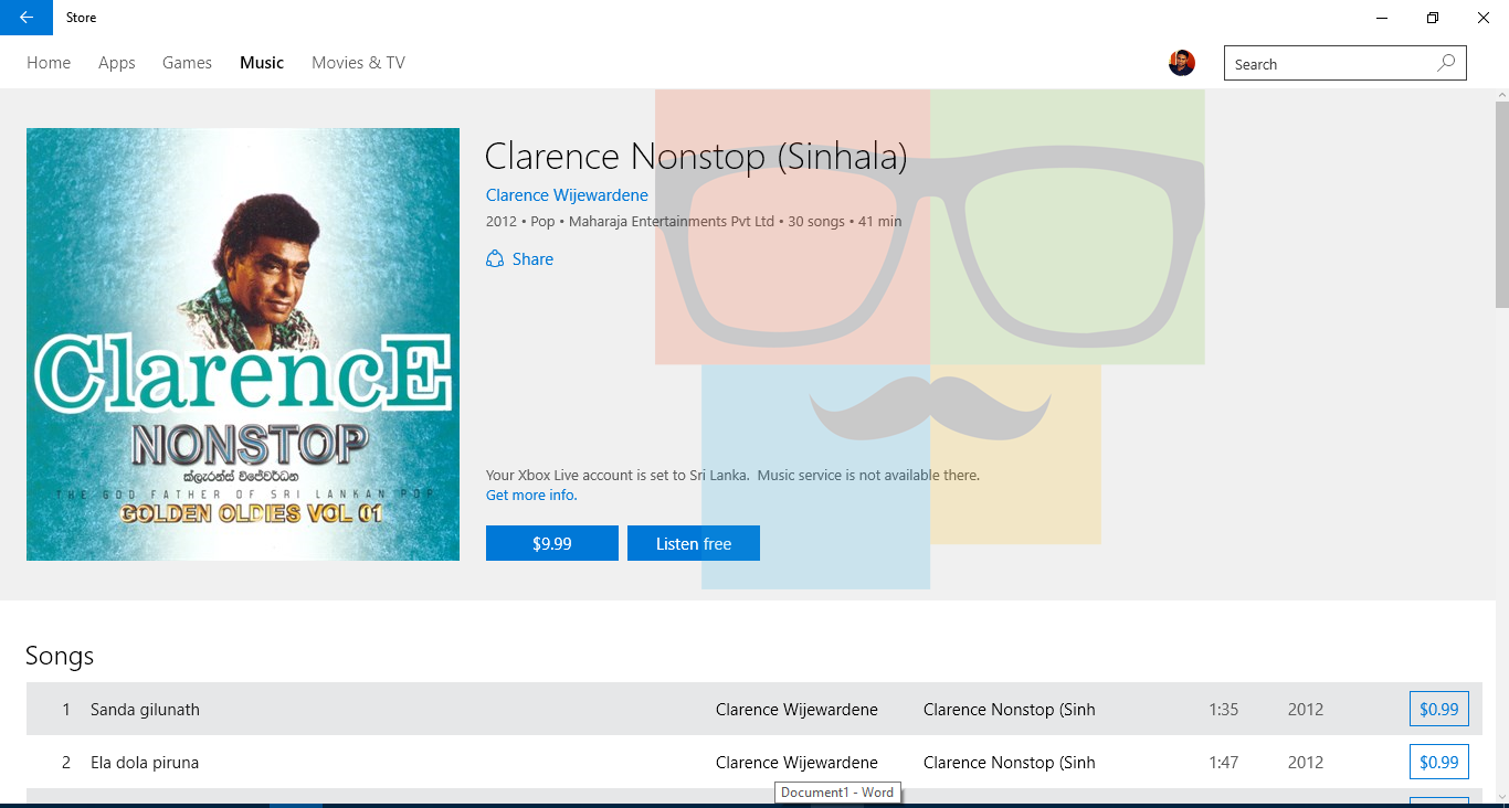 Windows_store_Sinhala_Songs_2